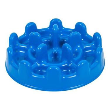 Imagem de Comedouro Lento para Cachorro cães e Gatos - Pet Fit Pet Games, Azul