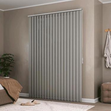 Imagem de Persiana Vertical Tecido Bk Crisdan L 2,00 X 2,30 A Cinza