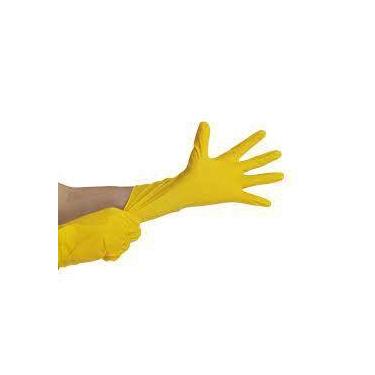 Imagem de Luva de latex multiuso amarela tamanho gg - NoBrand