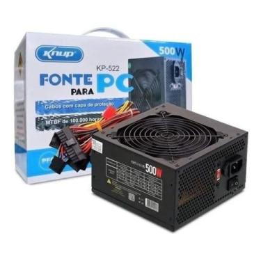 Imagem de Fonte ATX Gamer 500w Real KP 522 Box - KNUP