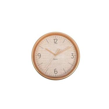 Imagem de Relógio de Parede Herweg Quartz Dourado Fosco 660123, único