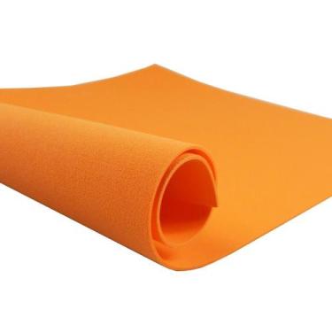 Imagem de Eva Cor Laranja C/ 20 Unidades Lisa 60x40 P/ Decoração - T10OFFICE