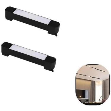 Imagem de Kit 2 Luminária Led Difusa Linear para Trilho 30w Preto - Yoe