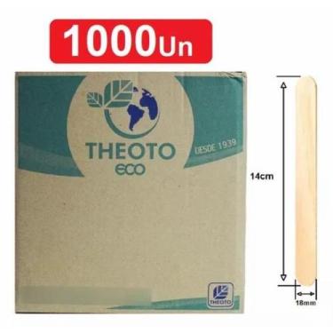 Imagem de Espátula Depilação Palito Abaixador Língua C/ 1000 Unidades - Theoto