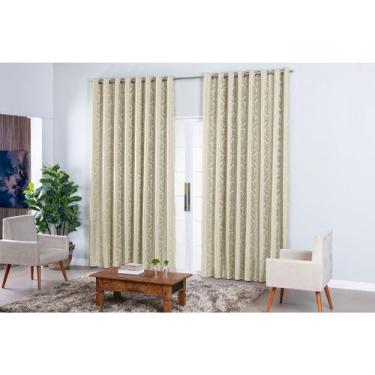 Imagem de Cortina Grande Jacquard Luxo Para Sala Quarto e Escritório 3,00 X 2,70