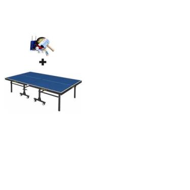 Imagem de MESA DE PING PONG OFICIAL MDF 25mm 1008 KLOPF + KIT Completo Klopf 503