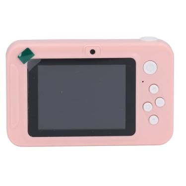 Imagem de Cordão para Câmera 40MP 1080P Zoom 8X Anti Shake 4K HD Suporte para Foco Automático Cartão 32GB Selfie Câmera de Vídeo Digital para Iniciantes (Rosa)