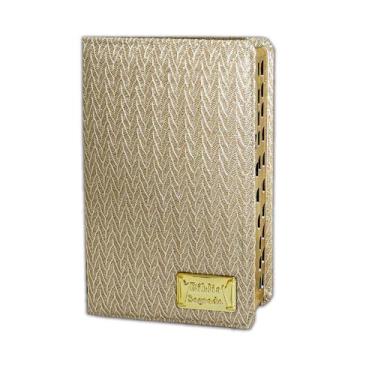 Imagem de Bíblia Sagrada Letra Hiper Gigante - Gold Glitter Creme Estria - C/ Ha