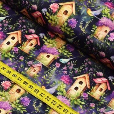 Imagem de Tecido Estampado Para Patchwork - Birdhouse 8 (0,50x1,50) - Fabricart