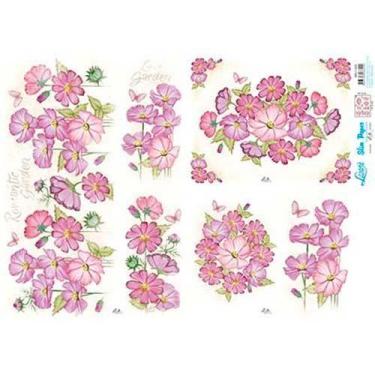 Imagem de Slim Paper Decoupage Lili Negrão 33,8 x 47,3 cm - SPL1-005 Margaridas 