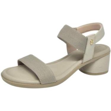 Imagem de Sandália Feminina Salto Bloco Casual Conforto Lia Line-Feminino