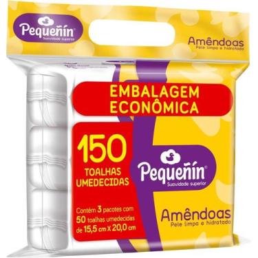 Imagem de Lenços Umedecidos Pequeñin Amêndoas 150 unidades