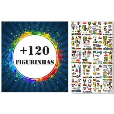 Imagem de Cartela De Adesivos Kit + De 120 Modelos Boa Resolução - PGG Impressão
