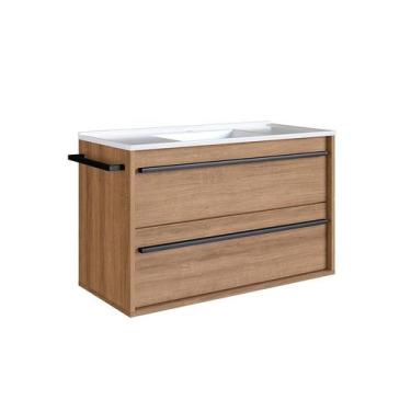 Imagem de Gabinete de Banheiro com Pia Sebastian 1 PT 1 GV Mel - Modern