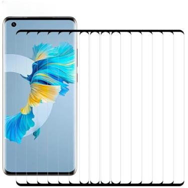 Imagem de HUANGYUNCHAO protetor de tela Para Huawei Mate Mate 40 / Mate 40e 5g / Mate 40e 4g 25 PCs 9H 3D HD Filme de vidro temperado com borda curva Flim de tela