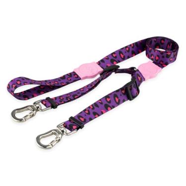 Imagem de Mood Pet Coleira Guia Dupla Para Cães Cachorro Adestramento Passeio Porte Grande Médio Pequeno (Guapo, PP)