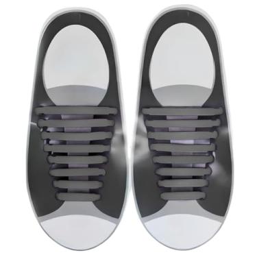 Imagem de Cadarço De Silicone O Par Elástico 16 Peças Preto