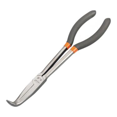 Imagem de Ioensy Alicate de bico fino longo Alicate de arame Ferramenta de remoção de velas de ignição Fábrica Casa Reparo de máquinas industriais Alicate de bico, 90 Graus