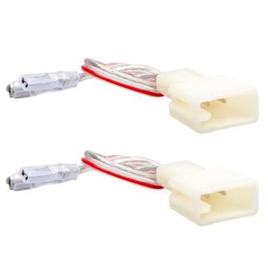 Imagem de Redwolf — Conector adaptador de fiação de áudio para porta traseira dianteira do carro Toyota, 2PCS