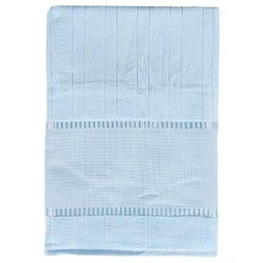 Imagem de Dohler S.A. TOALHA BANHO VELOUR P/BORDAR BELLA LISO 70CM X 1.40M, Azul claro