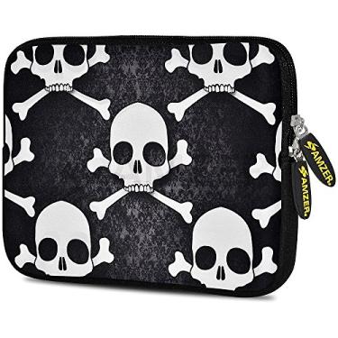 Imagem de Amzer Capa de neoprene de design de 10,5 polegadas para tablet, eBook e Netbook - Caveira Cross Bones (AMZ5174105)