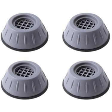 Imagem de Pé Para Móveis Máquina Lavar Secadora Geladeira Anti Vibração Regulável Universal 04 Peças Redução Ruído Estabilidade (cores variadas)