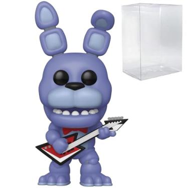 Imagem de POP Jogos: Five Nights at Freddy's 10th Anniversary - Bonnie Funko Boneco de vinil (incluído com caixa protetora compatível), multicolorido, 9,5 cm