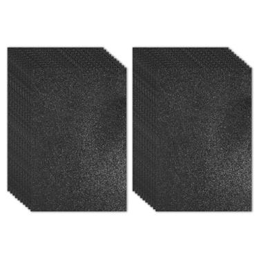 Imagem de PATIKIL 20 folhas de espuma brilhante de 2 mm, papel EVA brilhante preto 40,6 cm x 30,5 cm