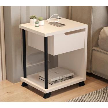 Imagem de Mesa de Cabeceira JB 1010 Várias Cores Mesinha Apoio Decorativa de Can