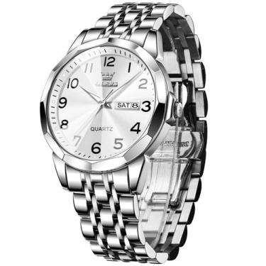 Imagem de Relógio OLEVS Large Face Unissex Diamond Luxury Inoxidável