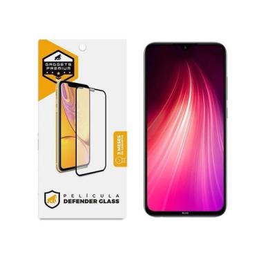 Imagem de Película para Xiaomi Redmi Note 8 - Defender Glass Preta - Gshield