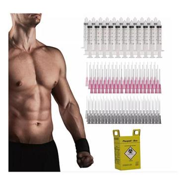 Imagem de Kit 100 Completo Para Reposição Hormonal Com Descart Seguro - Medix - 