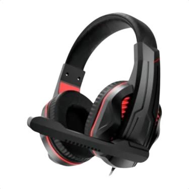 Imagem de Fone Gamer Headset LEF-1211 Microfone Controlador De Volume (Vermelho)