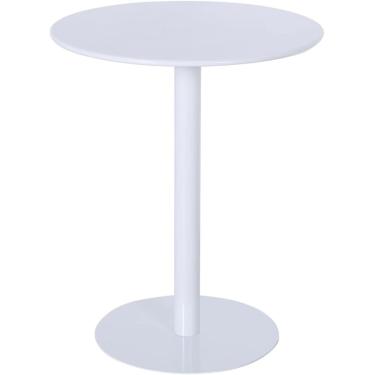 Imagem de Mesa de centro de metal Mesa lateral para espaços pequenos Mesa lateral, Mesa de bar de altura Cozinha Mesa de jantar para café da manhã Balcão Mesas de bistrô Mesa de destaque branca, uma c