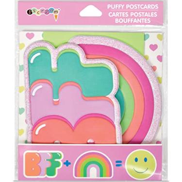 Imagem de iscream Rainbow Friends Puffy Post Card Par com Envelopes