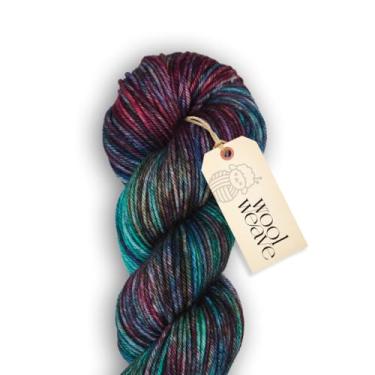 Imagem de Woolweave Fio penteado – 100% fio de lã merino extrafina para tricô e crochê – tingido à mão, ultramacio e quente – novelo de 100 g, 180 metros – lavável na máquina