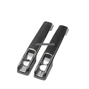 Imagem de Acessórios do carro real fibra de carbono maçaneta da porta capa quadro adesivo exterior guarnição bodykit compatível para benz g-class w464 2019-2023(2 DOORS)