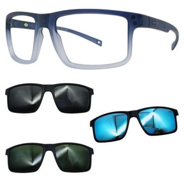 Imagem de Oculos Mormaii Swap 5 6127 DL6 Cinza Degrade Com 3 Clipons, Cinza, G15