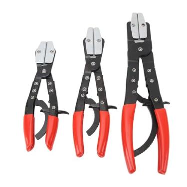 Imagem de GRCFUMO 3Pcs Mangueira Clamp Line Alicate Set, Mangueira ajustável Pinch Off Alicate com Anti Slip Handle, Locking Ratcheting Alicate para Automotivo, Mangueiras de freio,