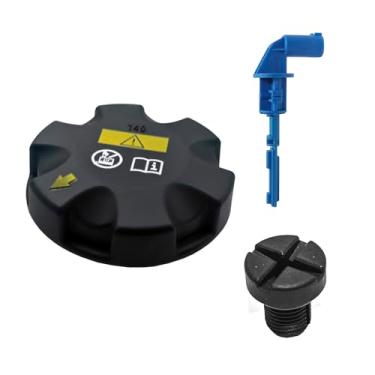 Imagem de AMCC Tampa do tanque de expansão, sensor de nível de líquido de arrefecimento e parafuso de sangramento de ar do refrigerante, 3 peças, adequado para 140 kpa (1,4 bar), compatível com BMW MIni N20 N52