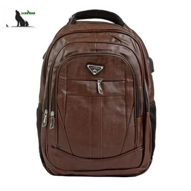 Imagem de Mochila Masculina Costa Sintético Notebook LINDA - PTRIX, Marrom