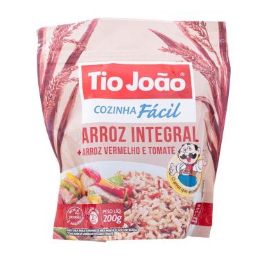 Imagem de Arroz integral + arroz vermelho e tomate tio joão 200g