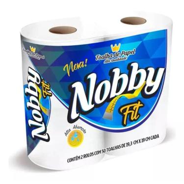 Imagem de Kit Toalha de Papel Cozinha Fit 3un C/100 FLS C/2 Rolos Nobby