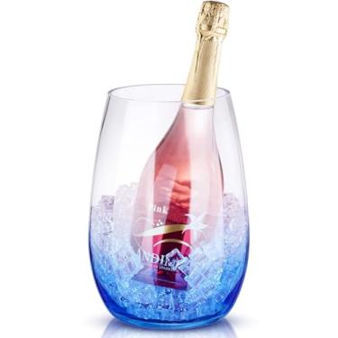 Imagem de NiHome Taça de vinho gigante de 400 ml para mesa de jantar, balcão de bar, sala de estar, copo grande de vidro espesso para servir vinho, champanhe, frutas, lanches, bebidas DIY, centro de mesa