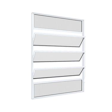 Imagem de Janela Basculante Aluminio Sem Grade Alumasa 1mtx1mt Branca