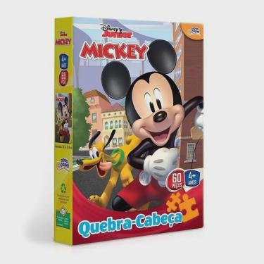 Imagem de Brinquedo Quebra Cabeça Disney Mickey 60 Peças