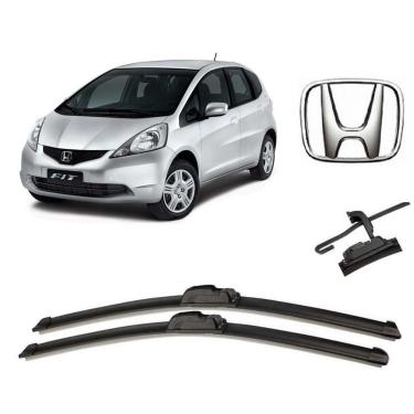 Imagem de Par de Palhetas Limpador de Parabrisa Dianteiro Honda Fit 2003 2004 2005 2006 2007 2008