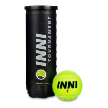 Imagem de Bola De Tênis Inni Tournament - Tubo Com 3 Bolas, Verde, unico
