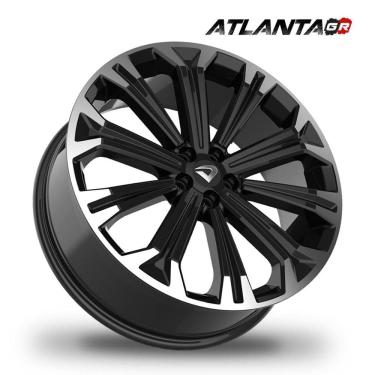 Imagem de Roda Aro 20&quot;X7,5&quot; Atlanta Gr 5X100Mm Diamantada Borda Preto