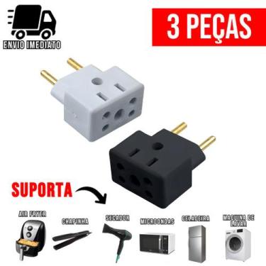 Imagem de Adaptador de Tomada Ultra Resistente para Secador Air Fryer Microondas